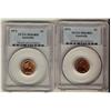 Image 1 : Australia 1971, 1972,  1¢ PCGS MS64RD.  Both full red example.