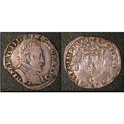 Demi teston 2sd type Bayonne Nom HII  F-VF or better.