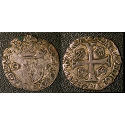 Douzain 1st type de Dijon 1593 Fine or better