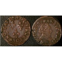 Double tournois Lyon 1587  Fine