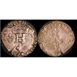 Double sol parisis 2sd type Bayonne 1586  Fine+ or better