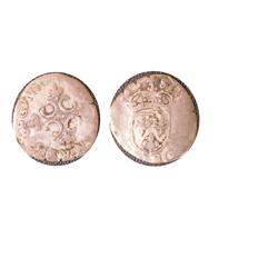 Franc au col plat Rouen 1580  VF+ or better