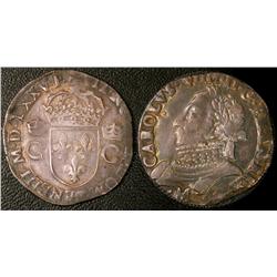 Teston 8eme type CIX Toulouse 1575  VF