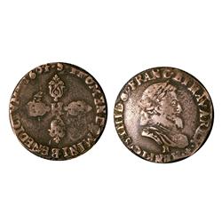 Demi franc Montpellier 1604  Fine