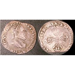 Demi franc Lyon 1603  VF+ or better