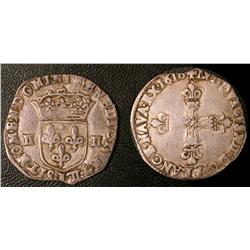 Quart d'écu 1st type 1616  VF+ or better