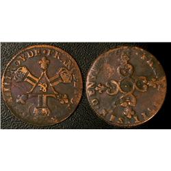 Six deniers dite Dardenne F+ lightly cleaned