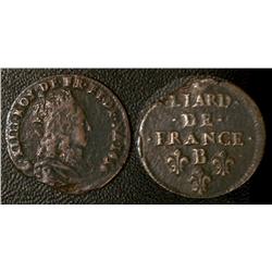 Liard de cuivre 2sd type 1656 F+