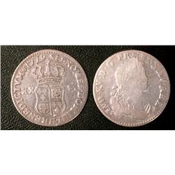 1/6 ecu de navarre 1719 1719  VG-F