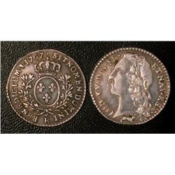 Dizieme d'ecu aux lauriers  1767  VF or better