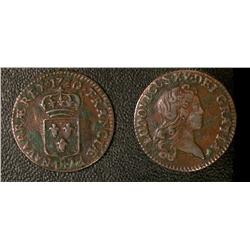 ¼ sol 1720  F-VF, corrosion.