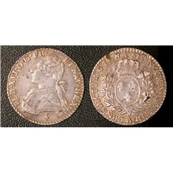 1/10 écu aux rameaux d'olivier Paris 1778A  VF, mark in date.