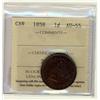 Image 1 : 1858 1¢ ICCS AU55, lustrous brown