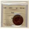 Image 1 : 1893 1¢ ICCS MS64 Red