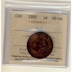 1895 1¢ ICCS MS64 Red