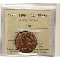 1896 1¢ ICCS MS64 Red