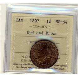 1897 1¢ ICCS MS64 RB