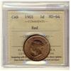 Image 1 : 1901 1¢ ICCS MS64 Red