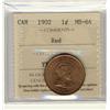Image 1 : 1902 1¢ ICCS MS64 Red