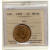 Image 1 : 1908 1¢ ICCS MS64 Red