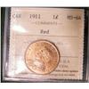 Image 1 : 1911 1¢ ICCS MS64 Red