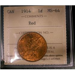 1914 1¢ ICCS MS64 Red