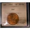 Image 1 : 1914 1¢ ICCS MS64 Red
