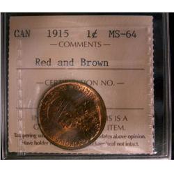 1915 1¢ ICCS MS64 RB