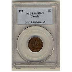1923 1¢ PCGS MS62BN. 