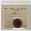 Image 1 : 1929 1¢ ICCS MS64 Red