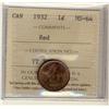 Image 1 : 1932 1¢ ICCS MS64 Red