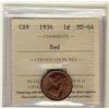 Image 1 : 1934 1¢ ICCS MS64 Red
