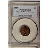 Image 1 : 1937 1¢ PCGS SP64RB.  Matte example ex. Pittman.