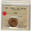 Image 1 : 1939 1¢ ICCS MS66 Full Red, A superb GEM example.