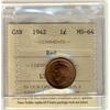 Image 1 : 1942 1¢ ICCS MS64 Red