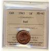 Image 1 : 1943 1¢ ICCS MS65 Red