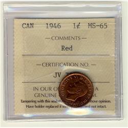 1946 1¢ ICCS MS65Red.