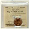 Image 1 : 1947 1¢ ML Ptd 7 ICCS MS65 Red.