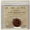 Image 1 : 1948 1¢ A Off Denticle ICCS MS64 Red.