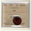 Image 1 : 1951 1¢ ICCS MS65 Red