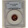 Image 1 : 1952 1¢ PCGS SP64RD.  Bright full dark red example.