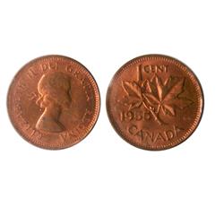 1955 1¢ NSF ICCS MS64RD. Excellent strike with clean fields and great surfaces. A scarce variety. Ti