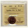 Image 1 : 1965 1¢ LgeBds Blt 5 ICCS MS66 Full Red, A superb GEM example.