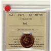 Image 1 : 1977 1¢ ICCS MS66 Full Red, A superb GEM example.