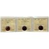 Image 1 : 1980,1983 Near Beads,2000, 1¢,all  ICCS SP67