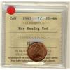 Image 1 : 1983 1¢ Far Beads ICCS MS66 Full Red, A superb GEM example.