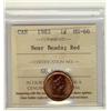 Image 1 : 1983 1¢ Near Beads ICCS MS66 Full Red, A superb GEM example.