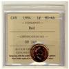 Image 1 : 1994 1¢ ICCS MS66 Full Red, A superb GEM example.
