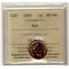Image 1 : 1995 1¢ ICCS MS66 Full Red, A superb GEM example.