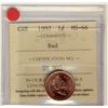 Image 1 : 1997 1¢ ICCS MS66 Full Red, A superb GEM example.
